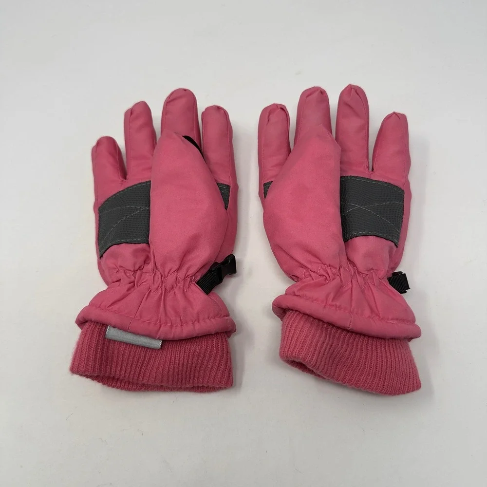 Joe Fresh Pink Waterproof Winter Gloves 3M‎ Thinsulate Insulated Kids Size M/L